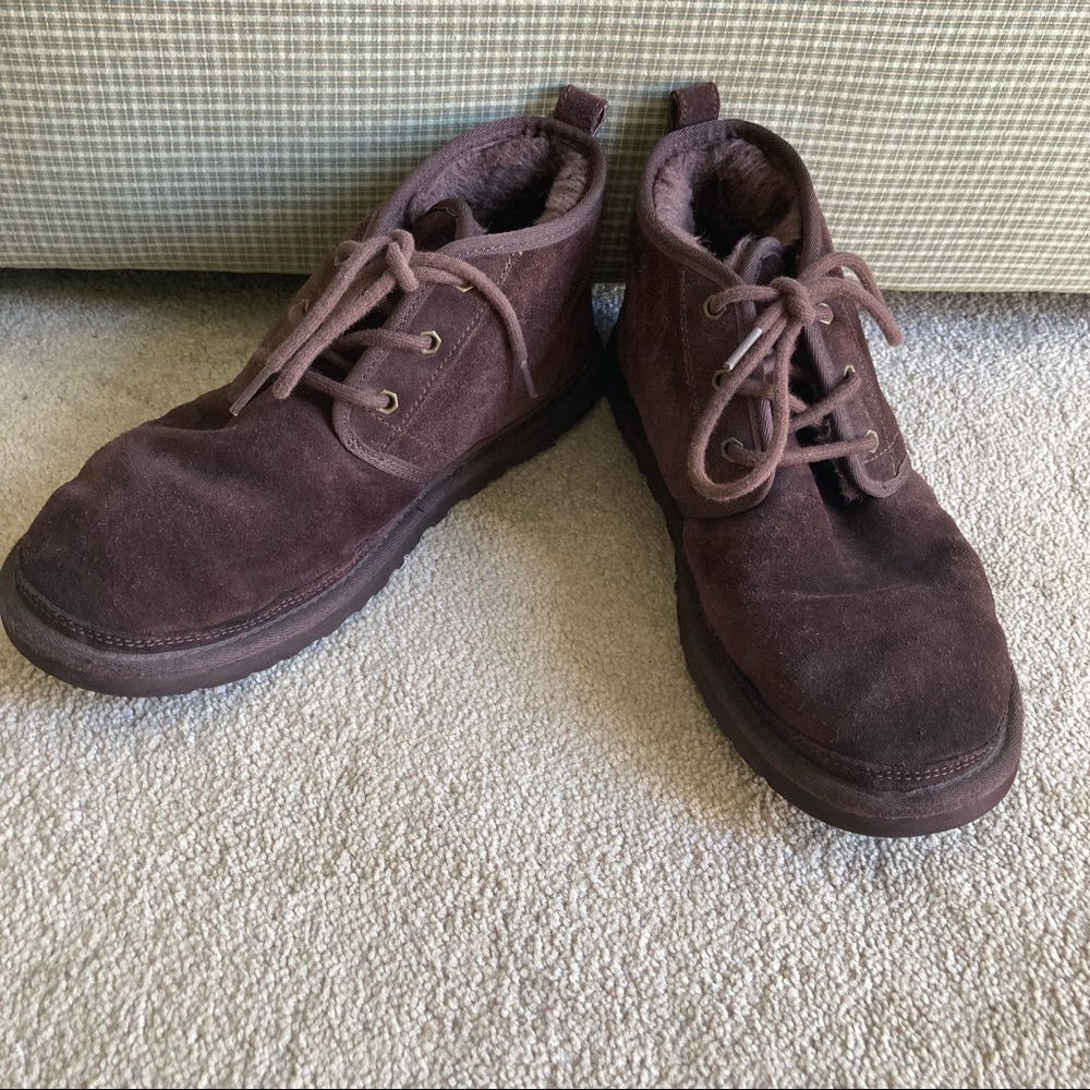 Ugg Chocolate Brown Neumel Boot Mens Size 10 - Picture 2 of 16